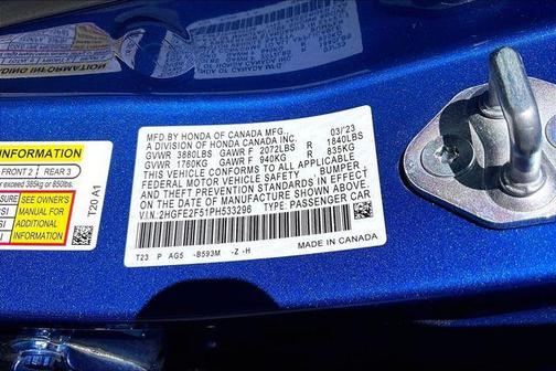 2023 Honda Civic Sport