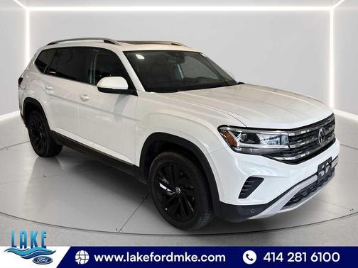 WHITE 2022 Volkswagen Atlas 3.6L SEL