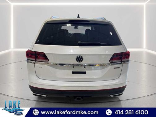 WHITE 2022 Volkswagen Atlas 3.6L SEL