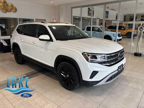 WHITE 2022 Volkswagen Atlas 3.6L SEL