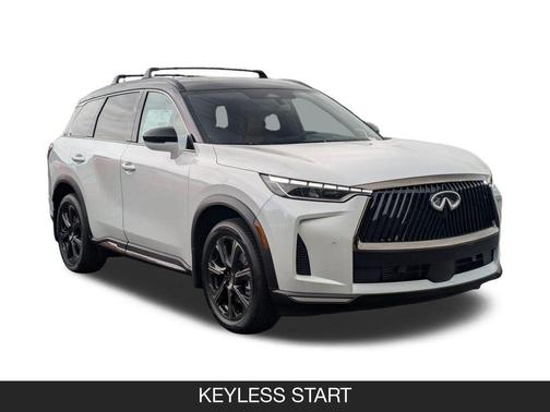 Radiant White/Black Obsidian 2026 INFINITI QX60 AUTOGRAPH