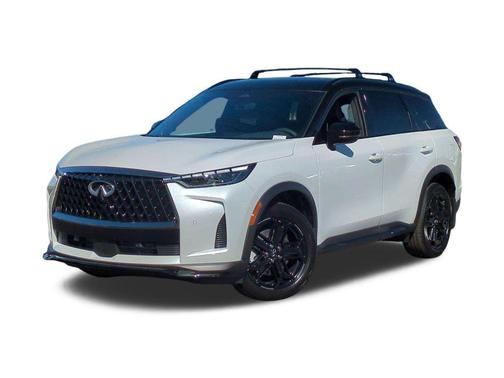 Radiant White/Black Obsidian 2026 INFINITI QX60 SPORT AWD