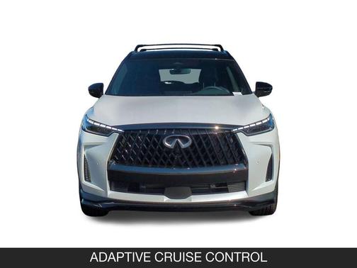 Radiant White/Black Obsidian 2026 INFINITI QX60 SPORT AWD