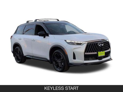 Radiant White/Black Obsidian 2026 INFINITI QX60 SPORT AWD