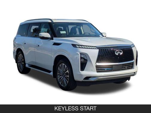 Radiant White 2026 INFINITI QX80 Luxe