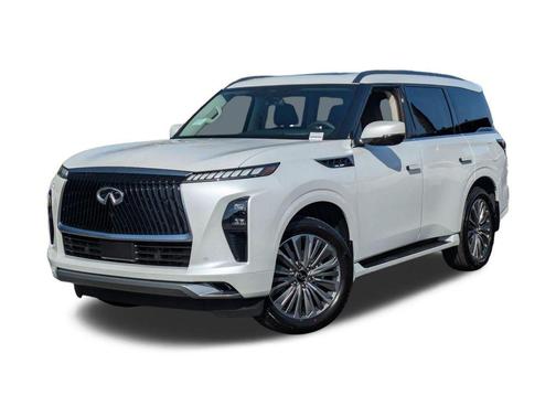 Radiant White 2026 INFINITI QX80 Luxe