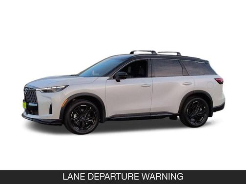 Radiant White/Black Obsidian 2026 INFINITI QX60 SPORT AWD