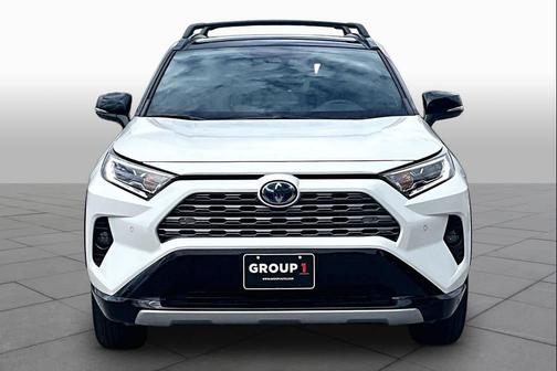 Blizzard Pearl/Midnight Black Metallic 2021 Toyota RAV4 Hybrid SE