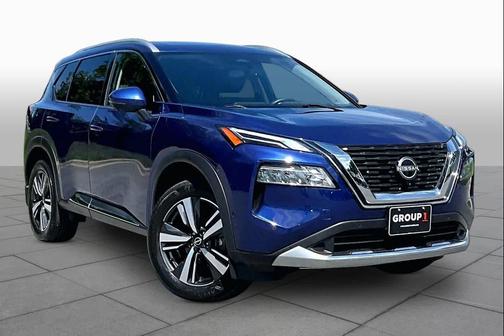Caspian Blue Metallic 2023 Nissan Rogue Platinum