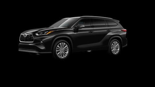 Midnight Black Metallic 2026 Toyota Highlander Platinum