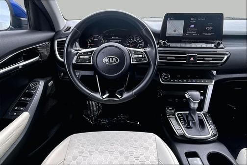 Neptune Blue 2021 Kia Seltos SX Turbo