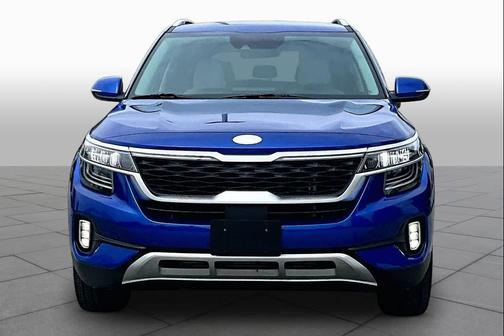 Neptune Blue 2021 Kia Seltos SX Turbo
