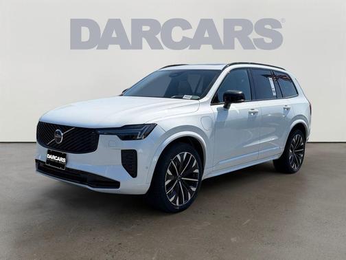 Crystal White Pearl 2026 Volvo XC90 Plug-In Hybrid T8 Ultra Dark Theme 7-Seater