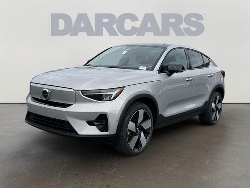 Silver 2023 Volvo C40 Recharge Pure Electric Twin Plus