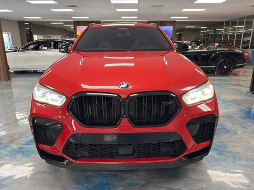 Red 2020 BMW X6 M Competition