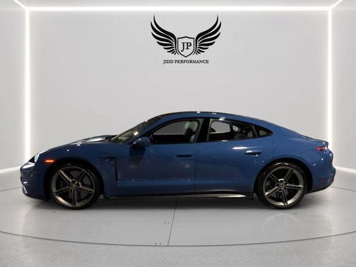Blue 2021 Porsche Taycan Turbo S