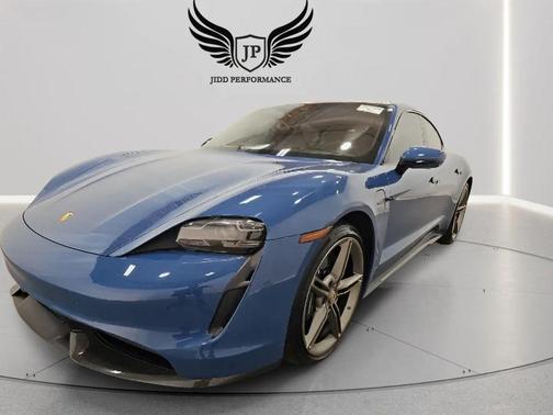 Blue 2021 Porsche Taycan Turbo S