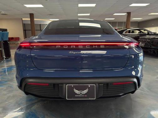 Blue 2021 Porsche Taycan 4S