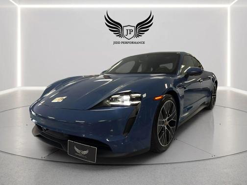 Blue 2021 Porsche Taycan 4S