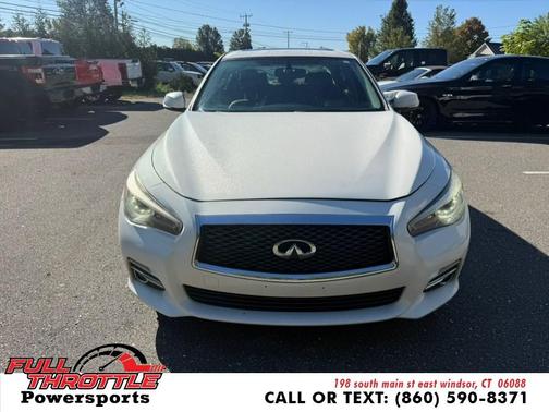 Moonlight White 2015 INFINITI Q50 Sport