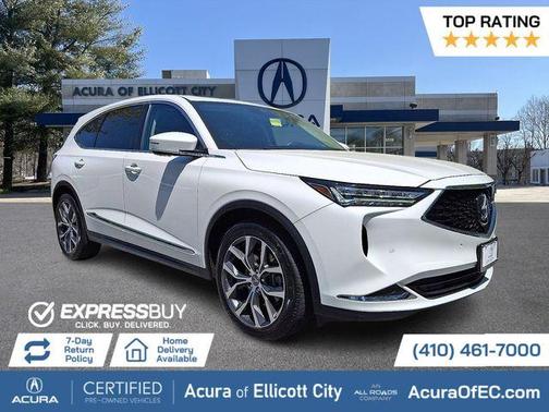 White 2023 Acura MDX Technology
