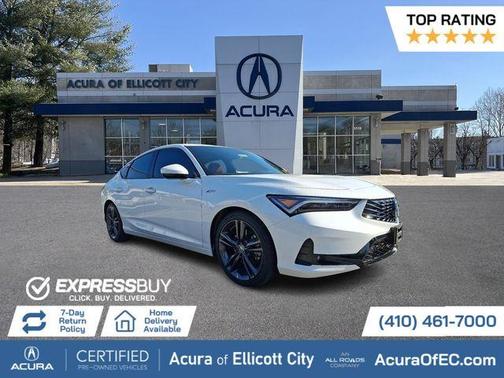 Platinum White Pearl 2025 Acura Integra A-Spec