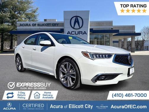 Platinum White Pearl 2019 Acura TLX V6 Advance