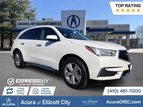 Platinum White Pearl 2020 Acura MDX 3.5L