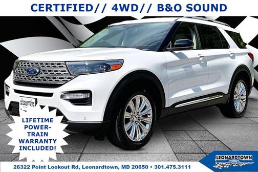 STAR WHITE MET TRI-COAT 2020 Ford Explorer LIMITED