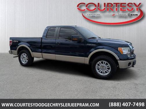 Dark Blue Pearl Clearcoat Metallic 2009 Ford F-150 Lariat SuperCab