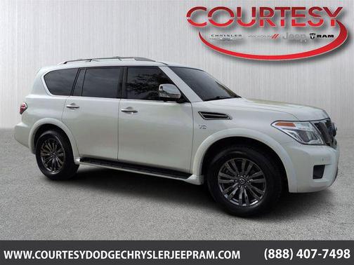 Pearl White Tricoat 2019 Nissan Armada Platinum