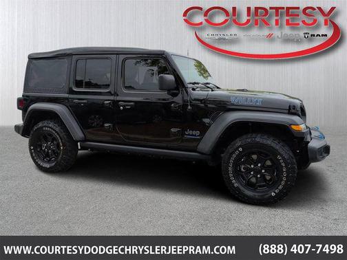 Black Clearcoat 2023 Jeep Wrangler 4xe Willys