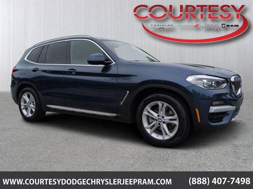 Phytonic Blue Metallic 2021 BMW X3 sDrive30i