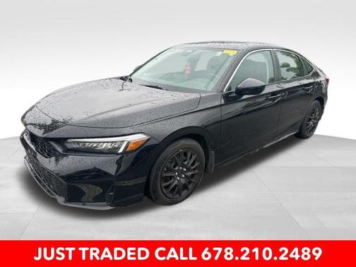 Crystal Black Pearl 2025 Honda Civic LX
