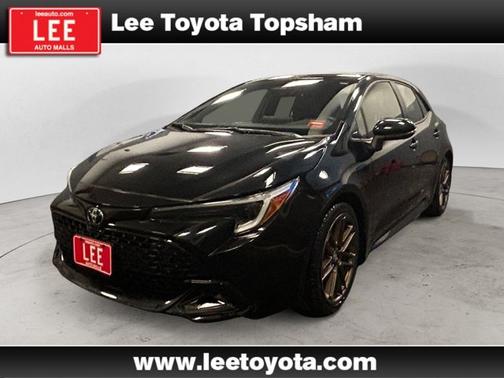 Midnight Black Metallic 2024 Toyota Corolla Hatchback Nightshade Edition