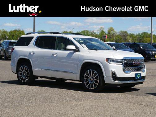 White Frost Tricoat 2023 GMC Acadia Denali