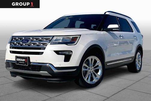 White Platinum Tri-Coat Metallic 2019 Ford Explorer Limited