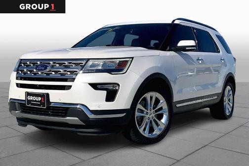 White Platinum Tri-Coat Metallic 2019 Ford Explorer Limited