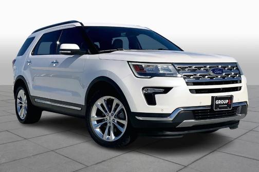 White Platinum Tri-Coat Metallic 2019 Ford Explorer Limited