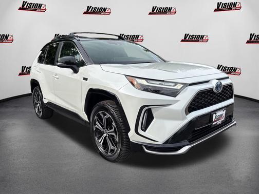 Wind Chill Pearl/Midnight Black Metallic 2023 Toyota RAV4 Prime XSE