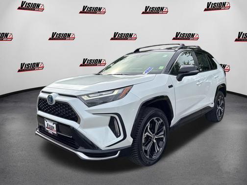 Wind Chill Pearl/Midnight Black Metallic 2023 Toyota RAV4 Prime XSE