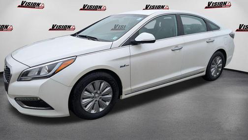 Diamond White Pearl 2016 Hyundai SONATA Hybrid SE