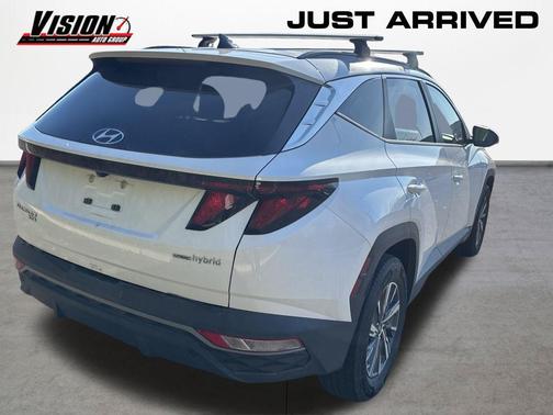 White Pearl 2024 Hyundai TUCSON Hybrid Blue