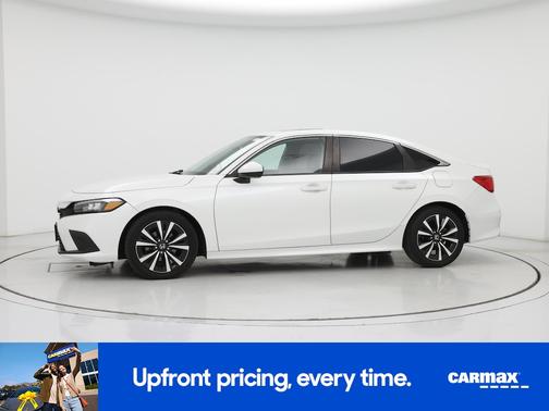 White 2022 Honda Civic EX