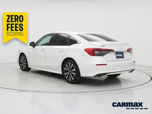 White 2022 Honda Civic EX