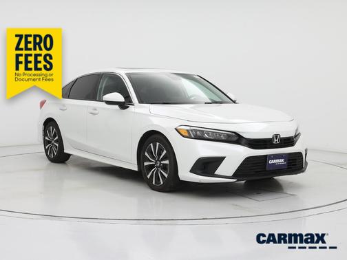 White 2022 Honda Civic EX