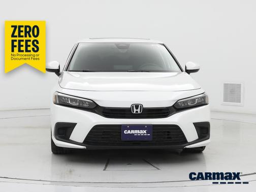 White 2022 Honda Civic EX