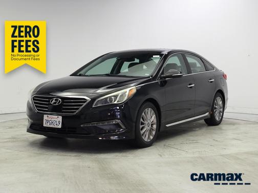 Black 2015 Hyundai SONATA Limited