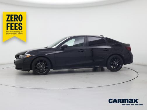 Black 2025 Honda Civic LX