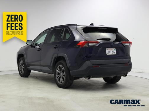 Blue 2022 Toyota RAV4 Hybrid XLE Premium